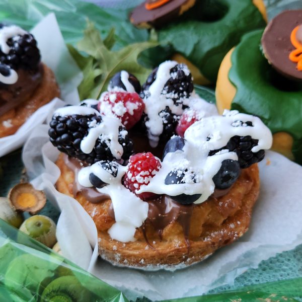 halloween monster funnel donuts