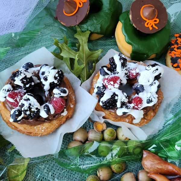 halloween monster funnel donuts